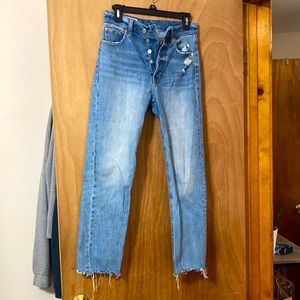 Gap cheeky straight high rise jean!